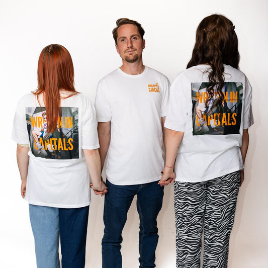 WRITTEN IN CAPITALS Tee